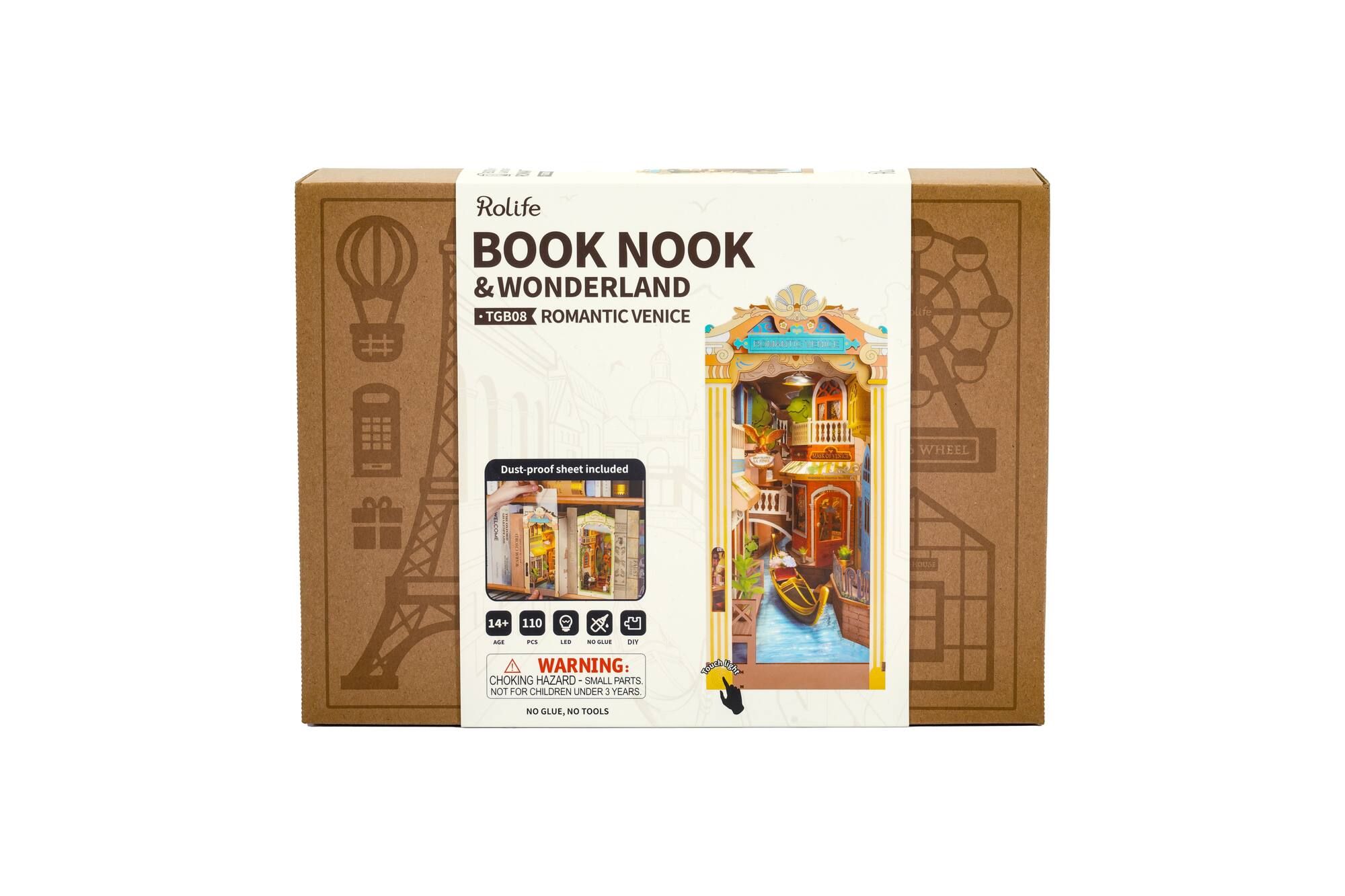Rolife® Romantic Venice DIY Book Nook Shelf Insert Kit